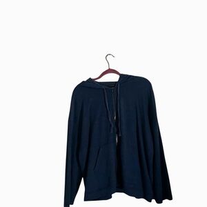 Banana Republic Navy Hooded Sweater Pullover